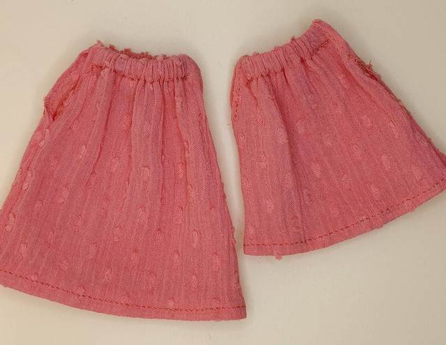 Robe plumetis corail