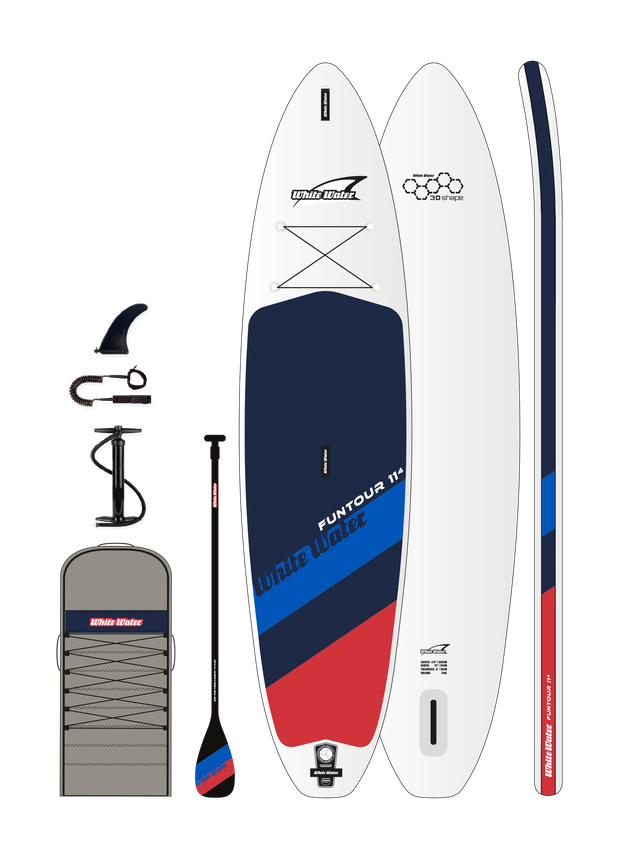 WHITE WATER FUNTOUR 11'4''x32''x6'' PREMIUM SET DEEPWATER 