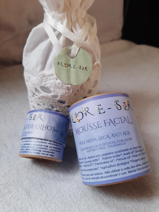 Kit Facial Mousse Olhos Iluminadora E Mousse Facial 