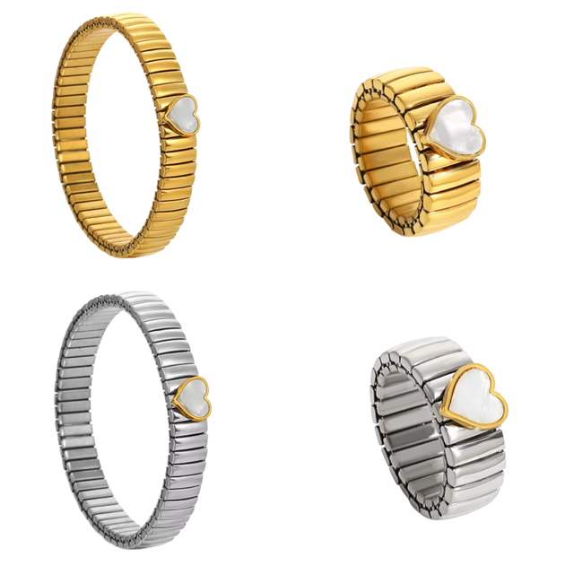 Brazalete + Anillo Cuore