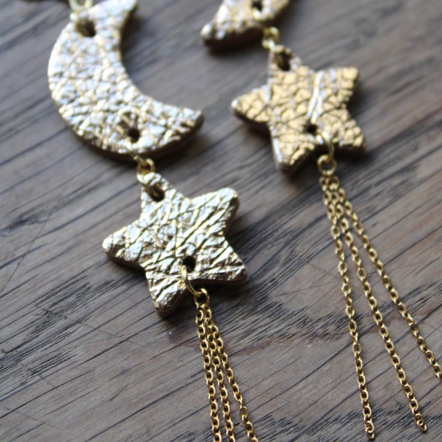 Boucles d’oreilles nuit étoilée