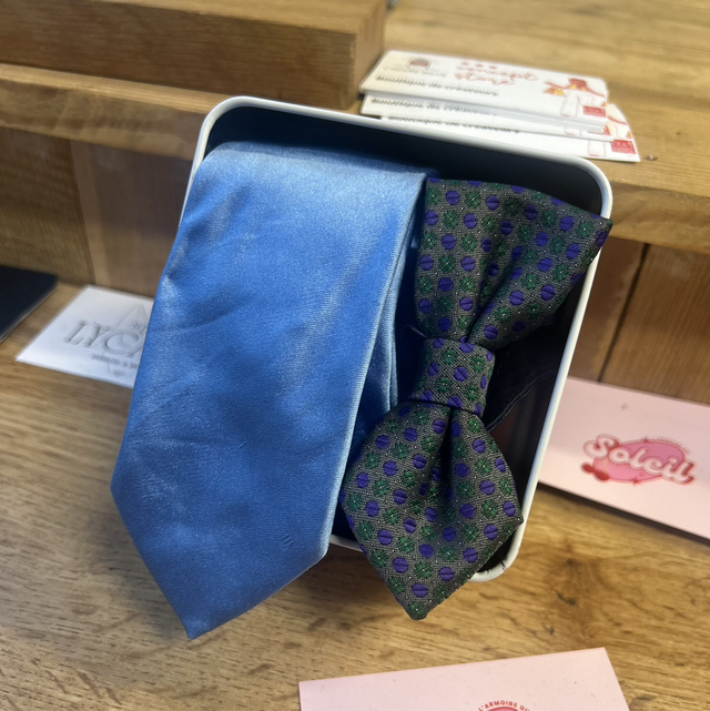 Coffret cravate + noeud papillon