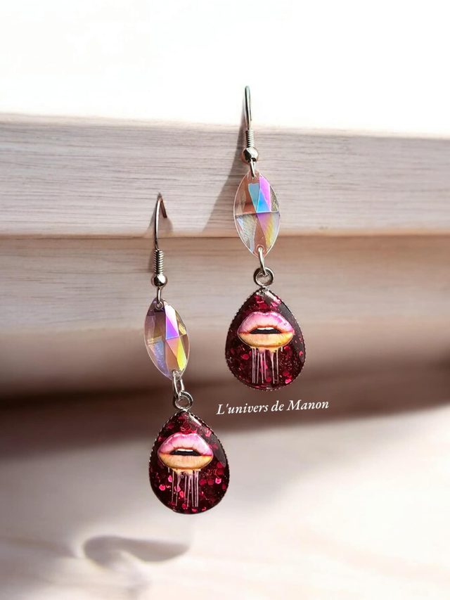 Boucle d&#039;oreille goutte Sarah 