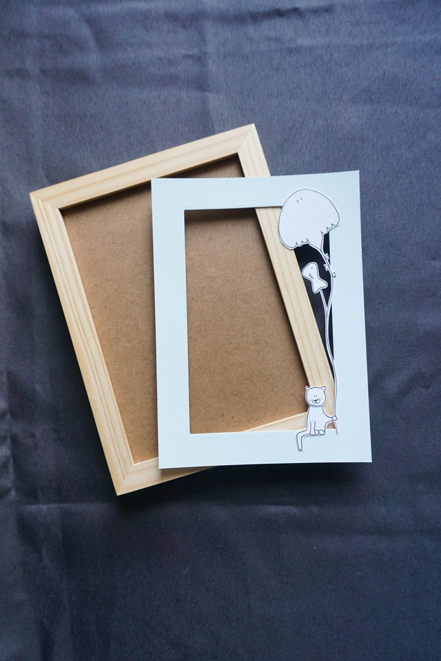 Le cerf-volant • passe-partout et cadre