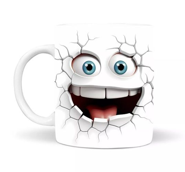 Crazzy Face Mug - 11oz Personalized Ceramic Mug