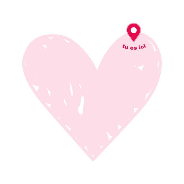 T-Shirt Filgood Collection Saint Valentin - Ici