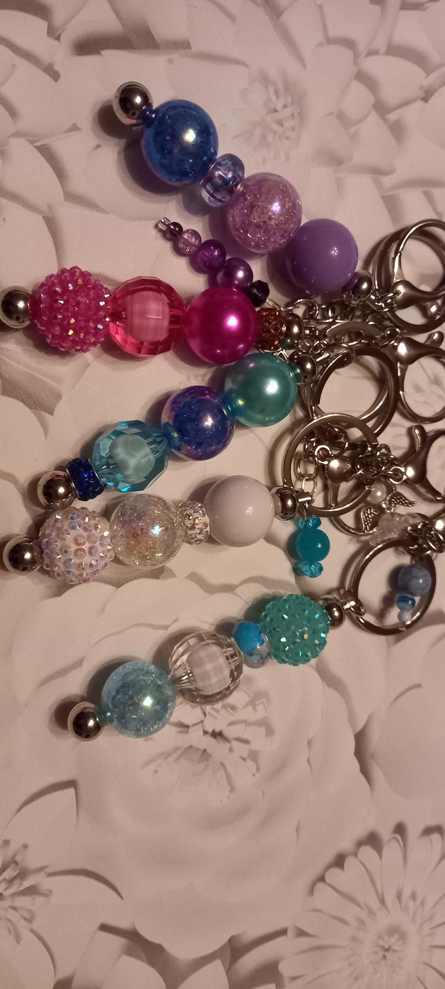 Beaded Keychains Keyrings 