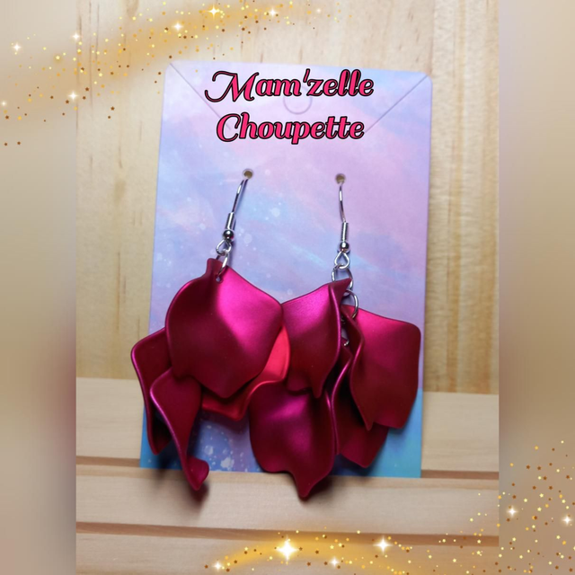 Boucles d'oreilles pétales 