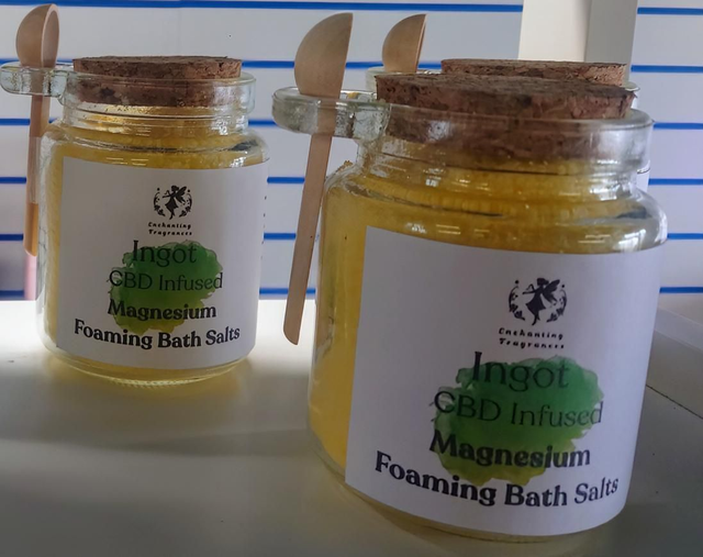 CBD Magnesium Foaming Bath Salts - Ingot 