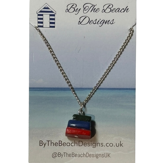 Stack of Books Necklace