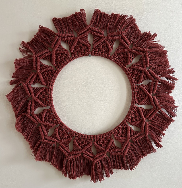 Macramé - Couronne EVA - TERRACOTTA