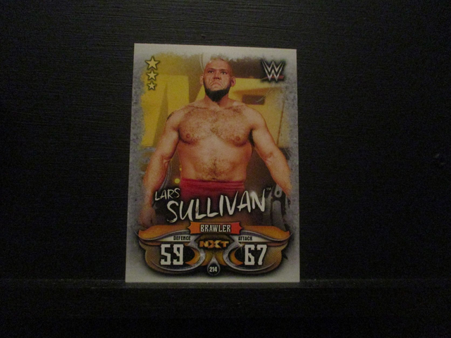 Lars Sullivan - NXT Slam Attax Live Original Trading Card #214