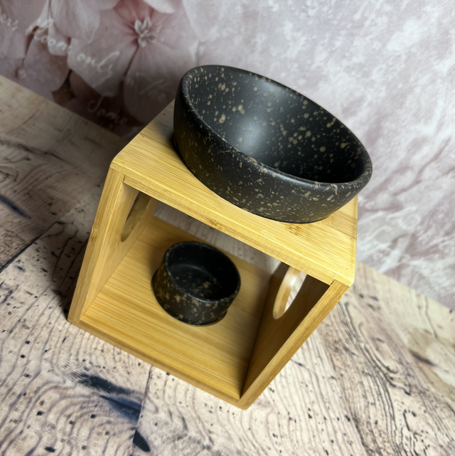 Brûleur bambou/ céramique noir 