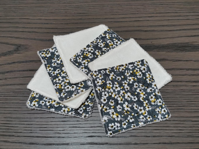 7 lingettes éponge bambou/coton