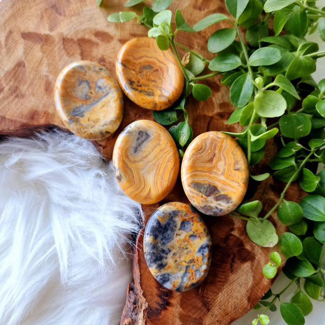 Mexican crazy lace oval worrystones 