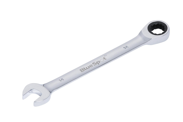 14 mm BlueSpot Fixed Head Ratchet Spanner Combination Wrench Metric