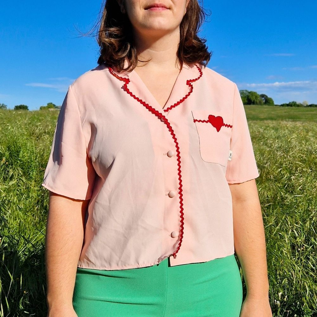 Chemise upcyclée Sidonie – Taille L