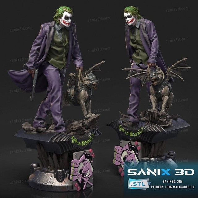 STATUE JOKER THE DARK KNIGHT série movie