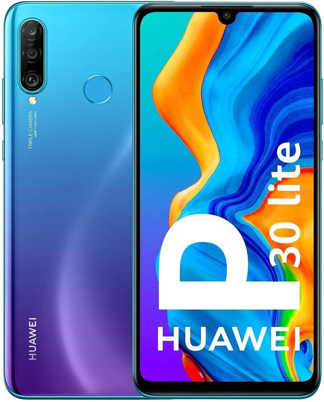 Brand New Huawei P30 Lite 128GB Unlocked 6Gb Ram Smart Phone Sim Free Blue