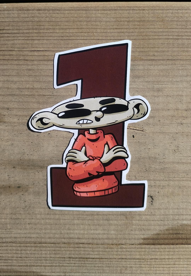 Pegatina "Número 1" Comando KND