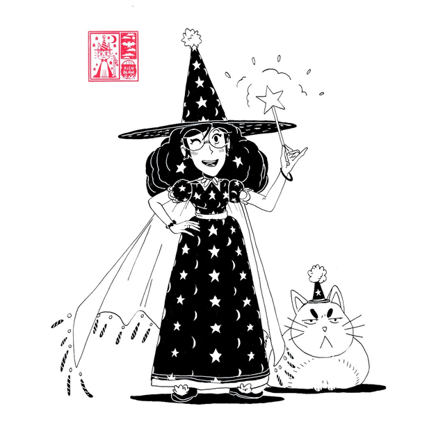 A4 Original Artwork: Rose and Pumpkin