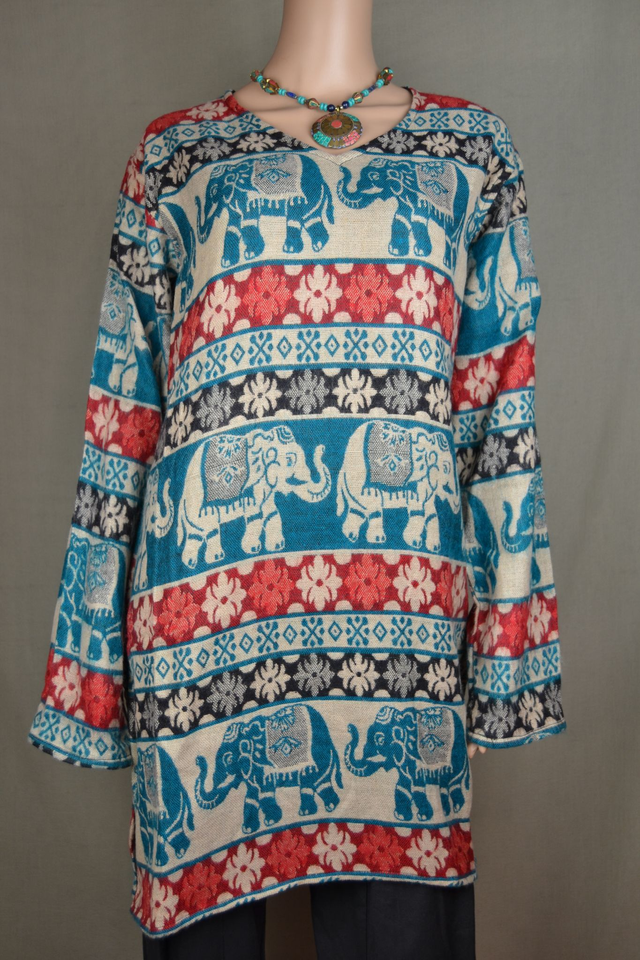 Tunique en laine de Yak. L