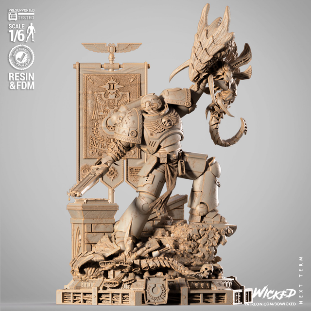 STATUE GENERAL TITUS WARHAMMER série gaming