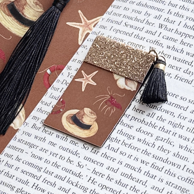 Marque-page &quot;Blue Lagoon&quot; magnétique, curry