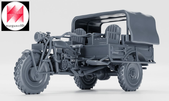 Wargame3D - 1/72 FN Tricar T3 standard version