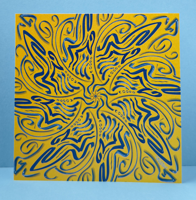 dipinto di blu 2 - karte mit einlageblatt und couvert