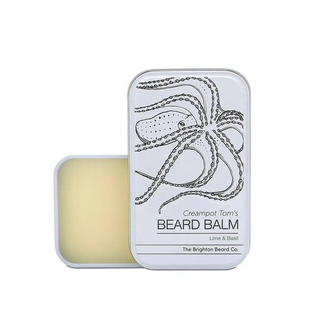 Creampot Tom's Lime and Basil Beard Balm by the Brighton Beard Company