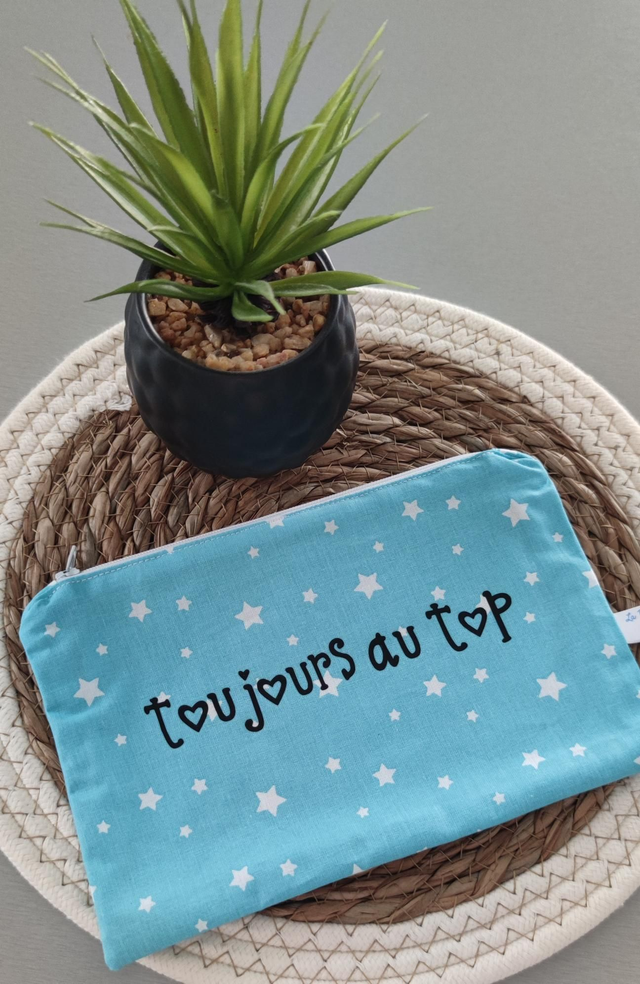 Trousse Toujours au top bleu