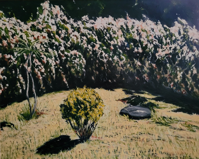 Krąg światła, 80 x 100, olej, płótno, 2019-2022