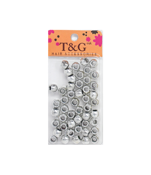 T&amp;g Hair Beads Silver