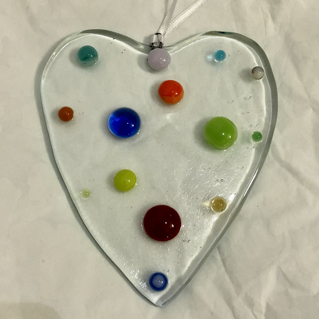 Spotty Hanging Hearts 