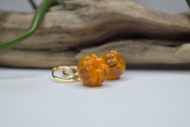 CRÉOLES CITROUILLES MONTURE OR