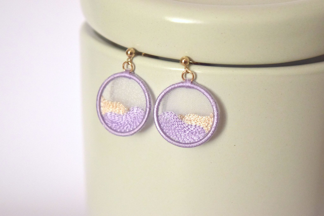 Boucles - VAGUES - lilas