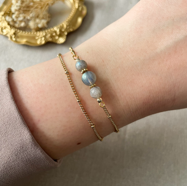Bracelet en labradorite