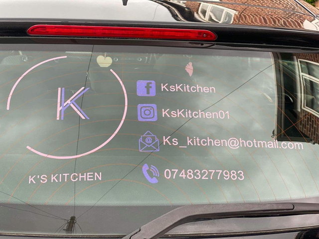 Large Rear View Car Window Decal