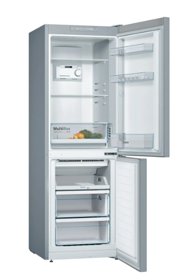 Bosch Series 2 Inox Look Fridge Freezer KGN33NLEAG - Stainless Steel