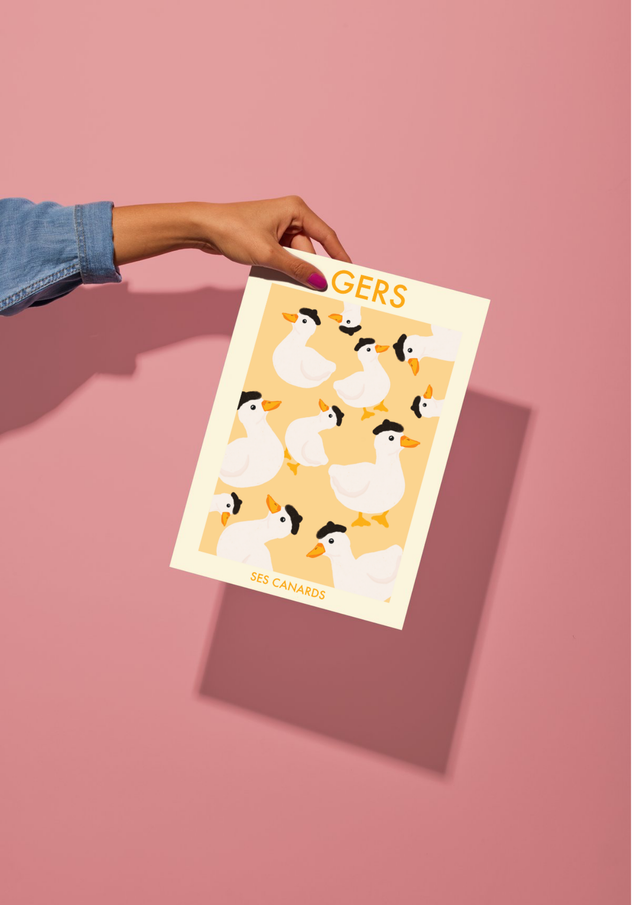 Poster Le Gers et ses canards 