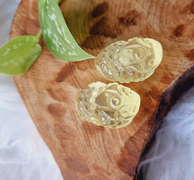 Citrine Miniature carved Money Toad