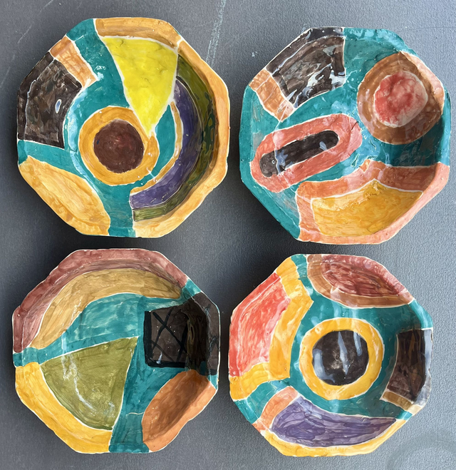 Coupelles motif gâteau (lot de 4)