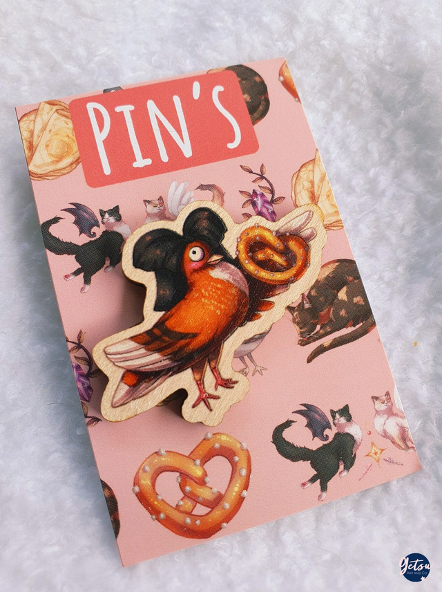 Pin's pigeon alsacien