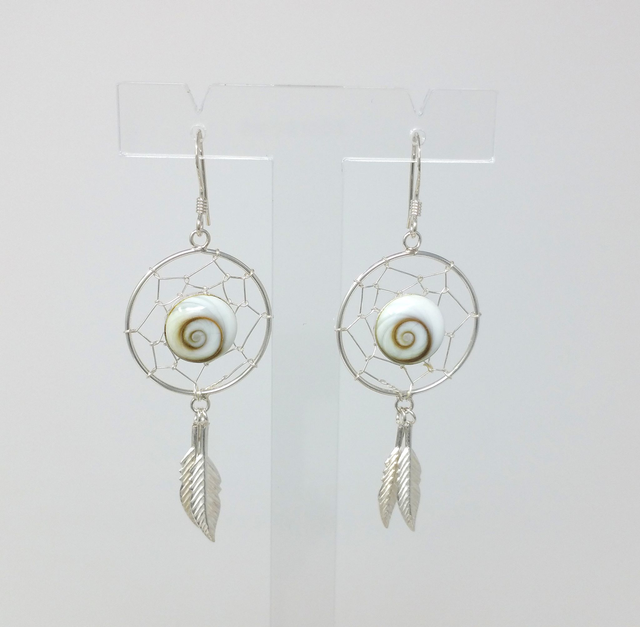 BOUCLES D&#039;OREILLES OEIL DE STE LUCIE ATTRAPE REVES BOS384