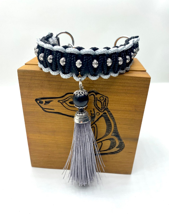 Collier CHARLESTON  gris argent 