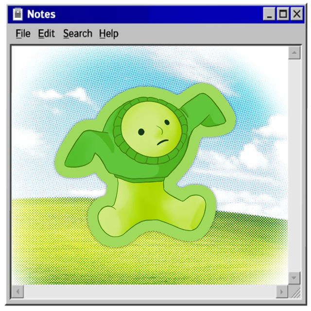 smiski sweater glossy vinyl sticker