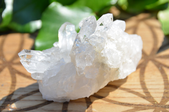 Druse de cristal de roche brut