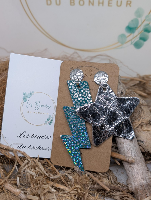 Boucles d'oreilles Asymétrique zk116