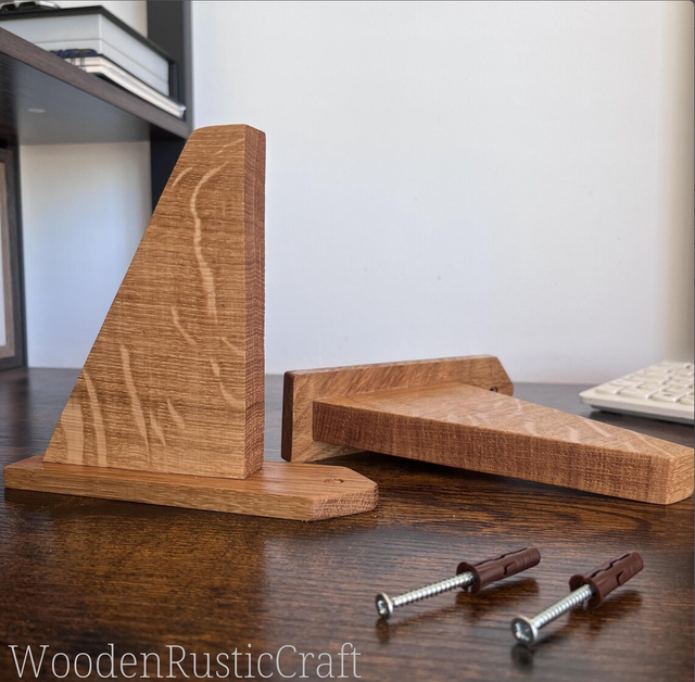 Pair of Wooden Shelf Brackets
